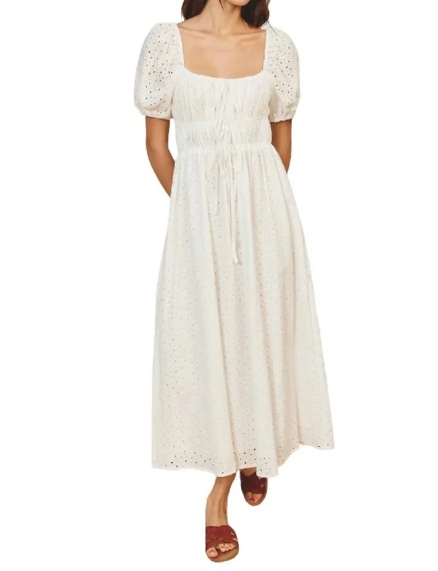 women's easy-to-wear dressesDreamy Maxi Dress In White