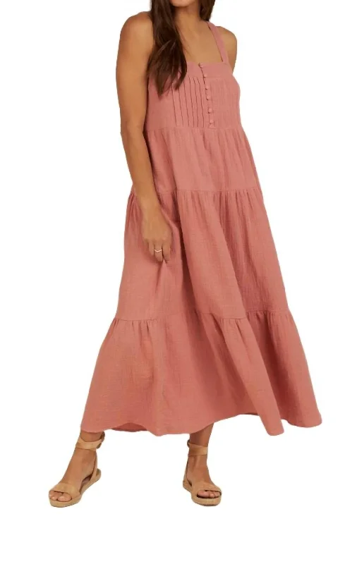 women's shift dressesColbie Maxi Dress In Lipstick