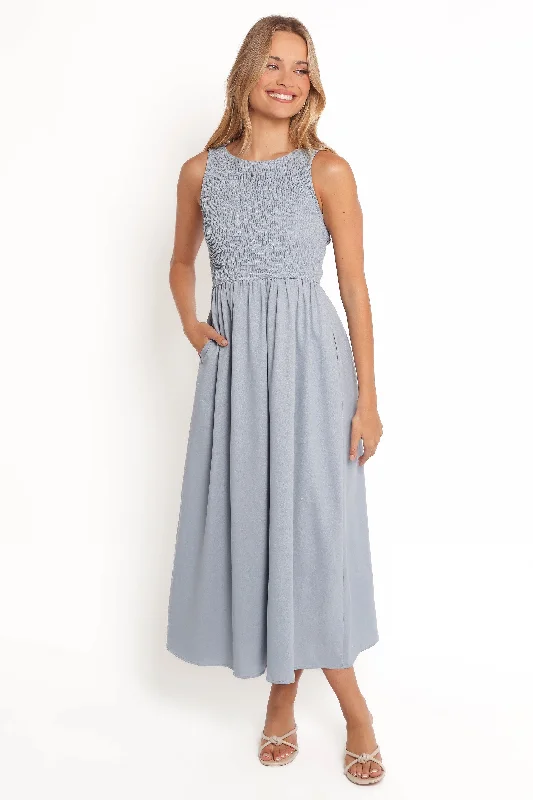 women's business casual dressesCamila Maxi Dress - Blue