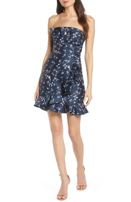 Shift Dress6 - keepsake the label blue floral ruffle mini dress