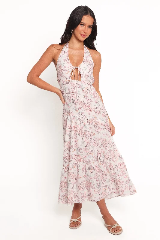 women's lace-up dressesKori Maxi Dress - Floral