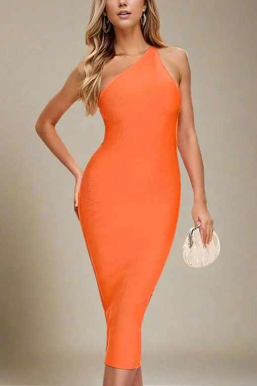 Fit-And-Flare DressJoi Bodycon Midi Dress - Apricot Orange