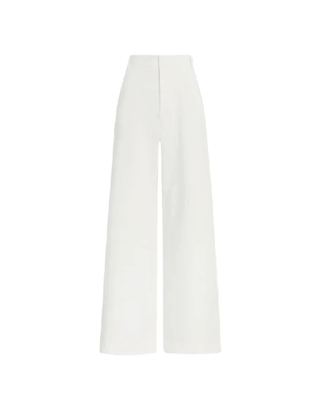 women's vintage pantsFavorite Daughter The Jones Wide Leg Pant in Ivory