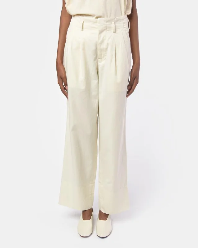 women's luxury pantsIsamu Pant in Cream