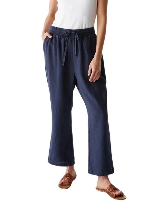 women's slim-fit pantsMichael Stars Nolan Pull On Linen Pant in Nocturnal