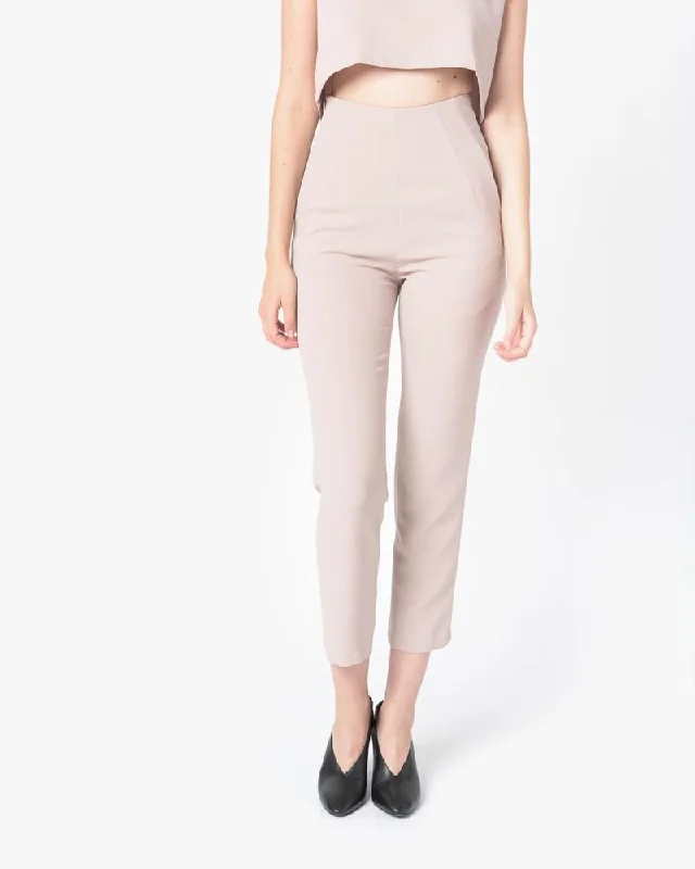 women's velvet pantsSam High-Waisted Pocket Pant in Cream