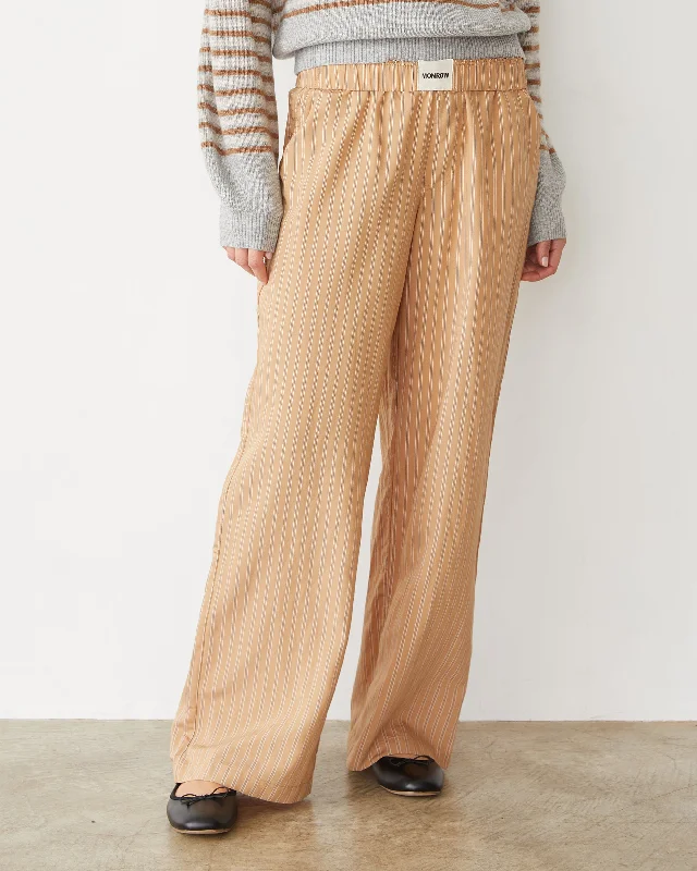 women's cropped pantsStripe Poplin Boxer Pant