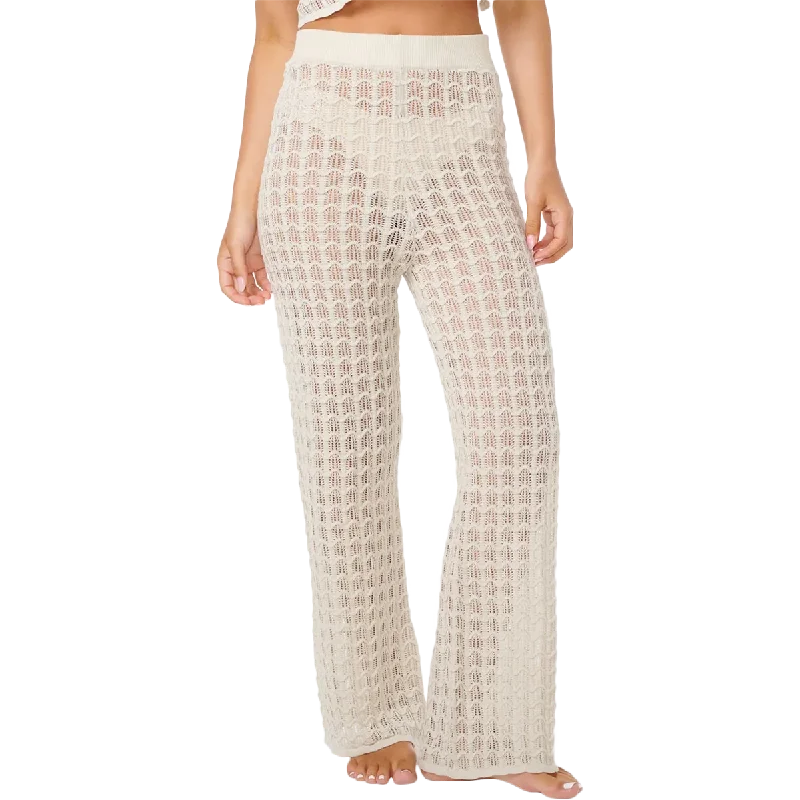 women's high-waisted pantsWomen's Santorini Sun Crochet Pant