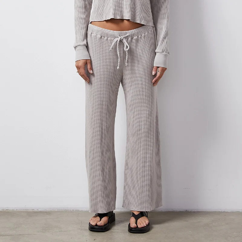 women's button-fly pantsWaffle Crop Lounge Sweat