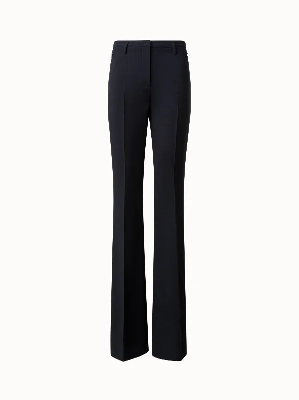 women's clubbing pantsWool Double-Face Bootcut Pants