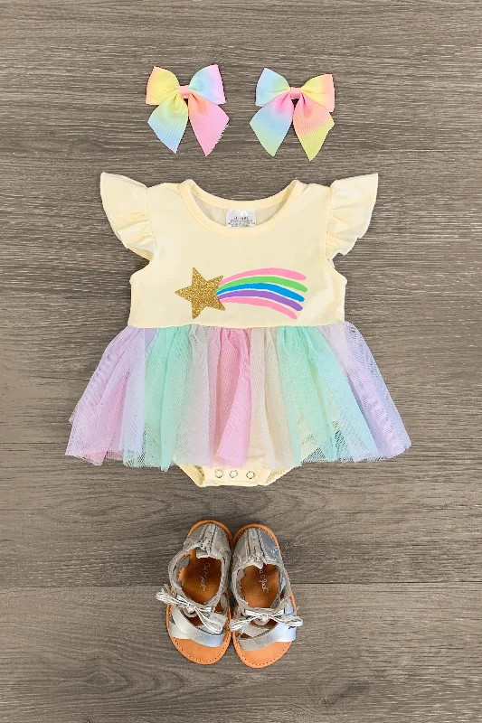 Asymmetric DressShooting Star Tutu Onesie