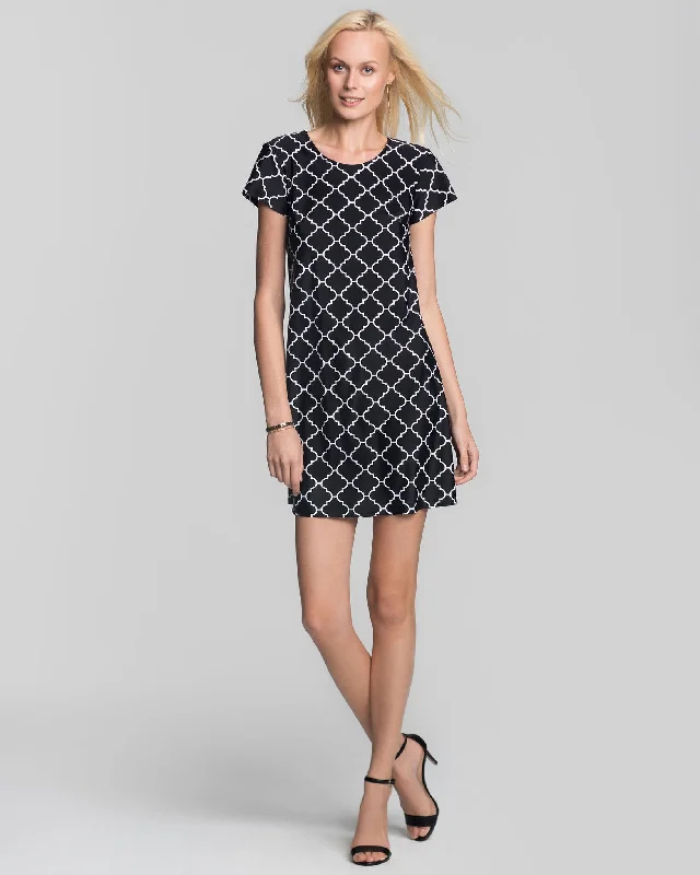 Nursing DressIbiza T-Shirt Dress in Terrace Tiles