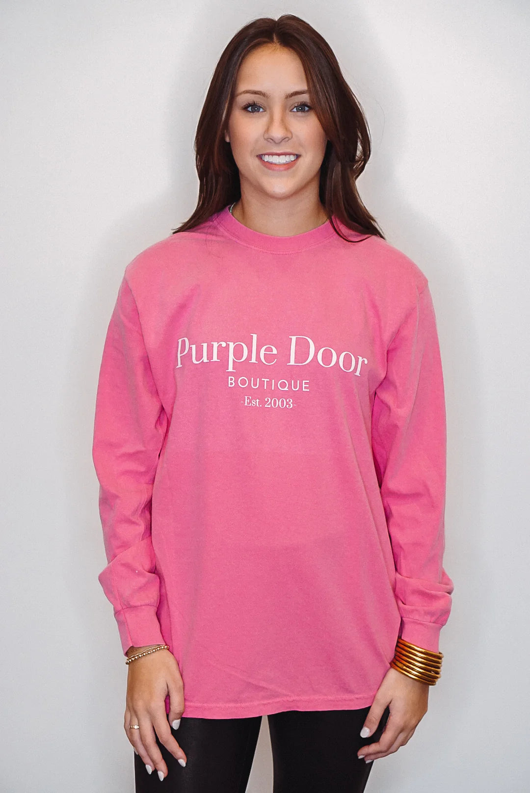 Tiered DressPurple Door Pink T-Shirt