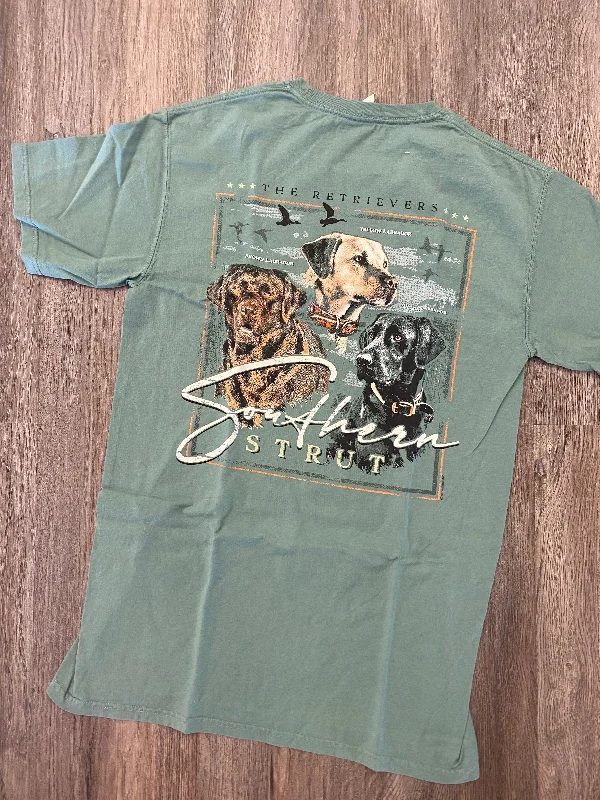 women's wrinkle-resistant dressesSouthern Strut 3 Retrievers T Shirt