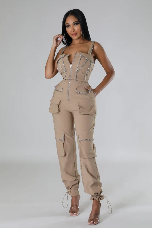 women's jumpsuits with pocketsAutumn Romance Jumpsuit