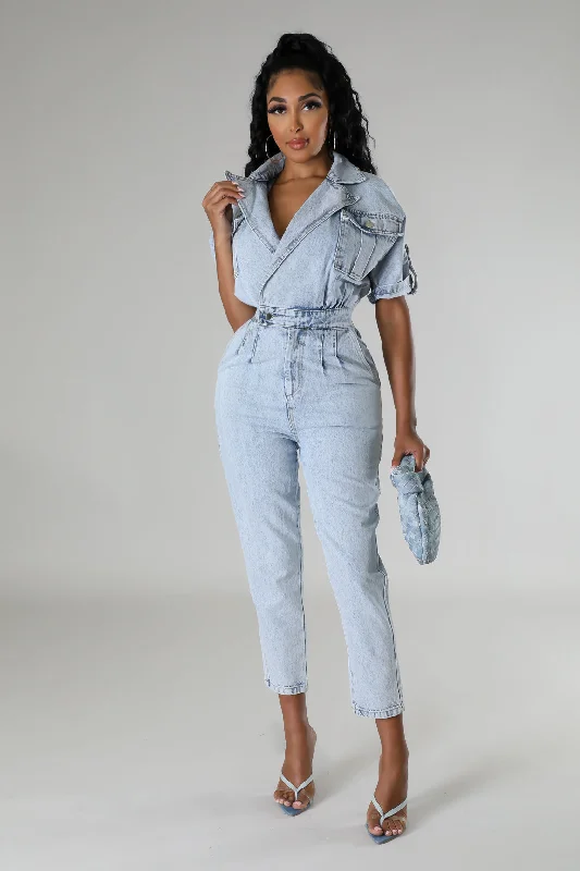 women's jumpsuits with self-ties at the waistTrue Masterpiece Jumpsuit