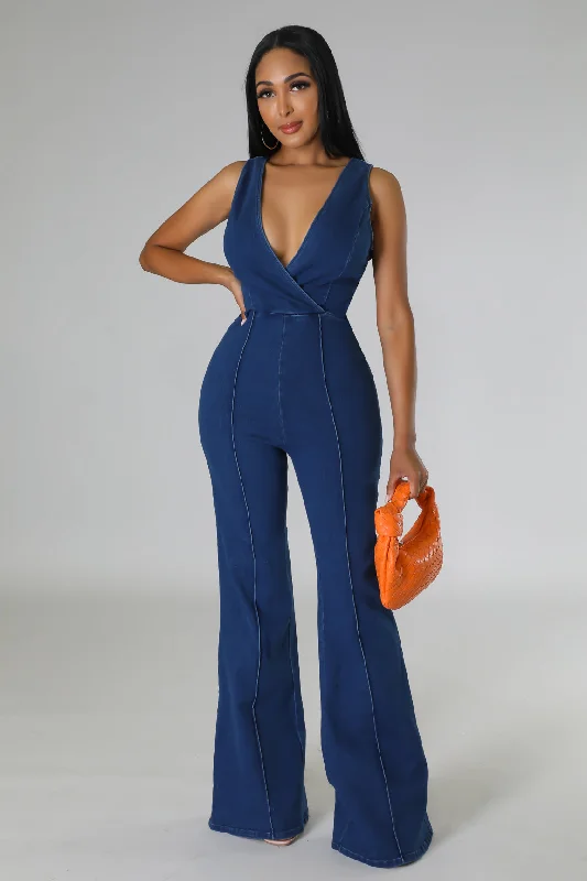 women's jumpsuits with self-ties at the waistElliza Jumpsuit