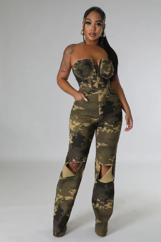 women's jumpsuits made of denimRide Or Die Babe Jumpsuit