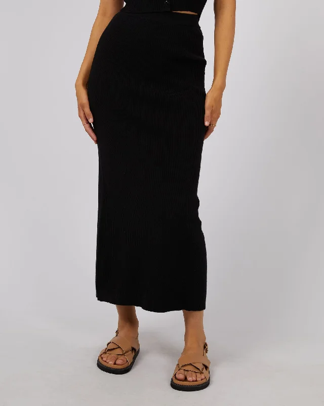 women's polyester tiered skirts for partiesAll About Eve Henley Knit Skirt