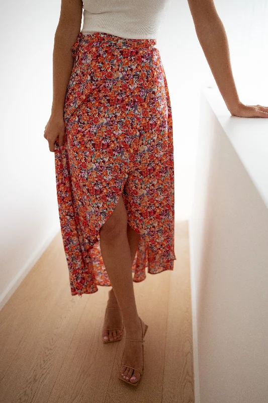 women's skater skirtsFloral Charlie Maxi Skirt