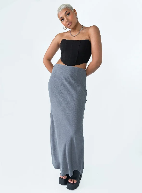 women's summer midi skirtsJodie Maxi Skirt Grey