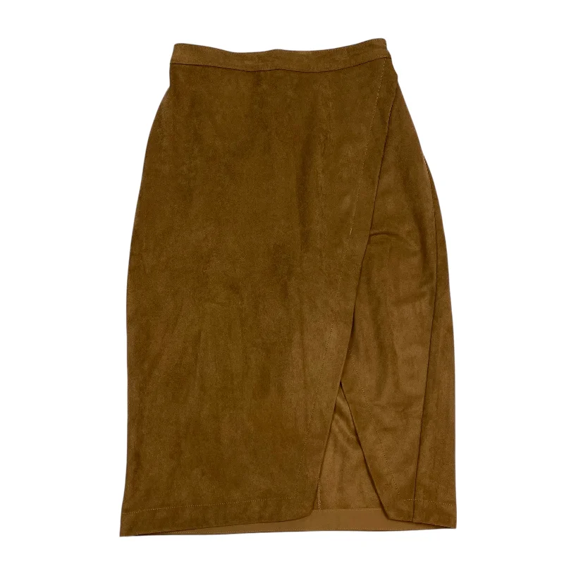 women's knitted mini skirts for casual wearSkirt Midi By Abercrombie And Fitch In Brown, Size: Xsp