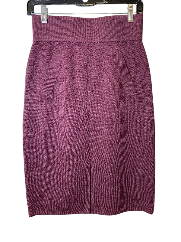 women's summer midi skirtsSkirt Midi By Club Monaco In Maroon, Size: Xs