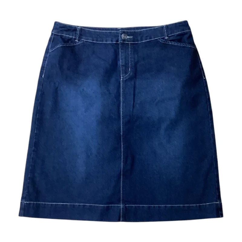 women's formal tiered skirtsSkirt Mini & Short By Cj Banks In Blue Denim, Size: 16